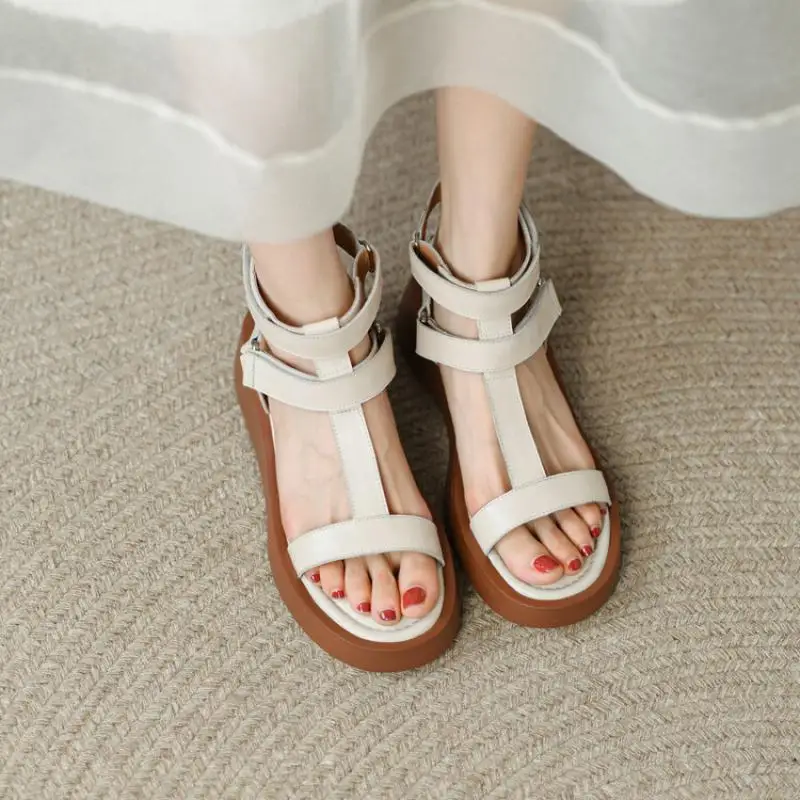 Stilingi ir paprasti moteriški sandalai Vasariniai batai moterims Avalynė Patogūs minkšti pado moteriški batai Moteriški plokščios basutės