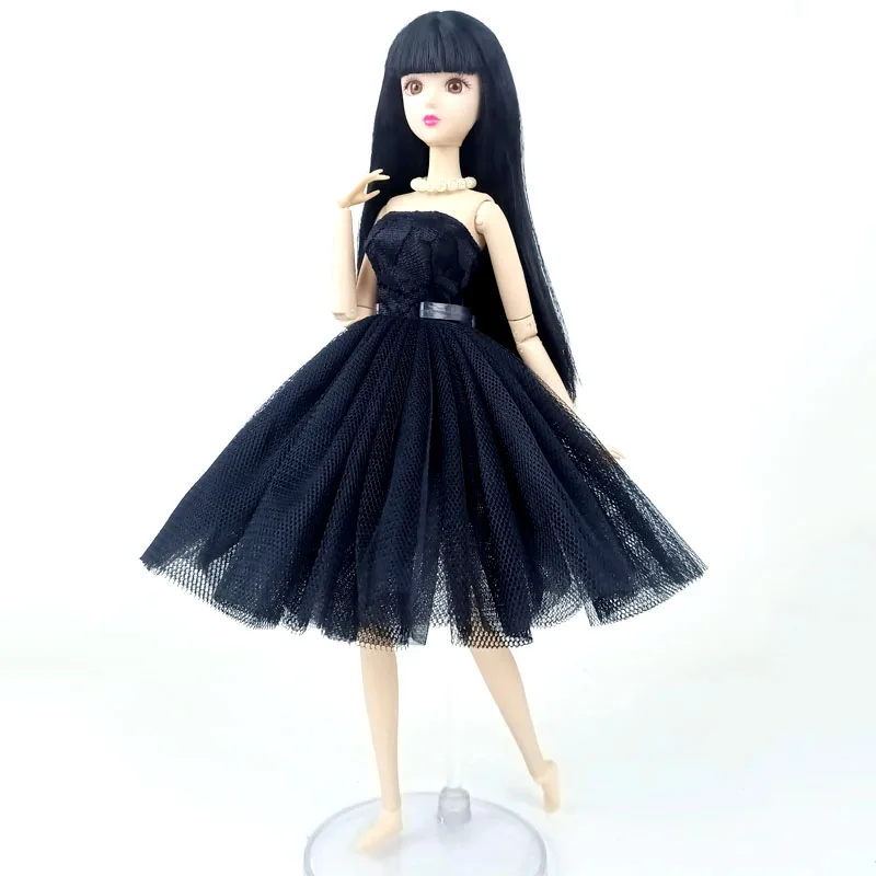 Black Petticoat Crinoline for Barbie Doll Wedding Dress Apatinis sijonas Drabužiai Apranga 1/6 BJD lėlių namelio aksesuarai Baby DIY žaislai