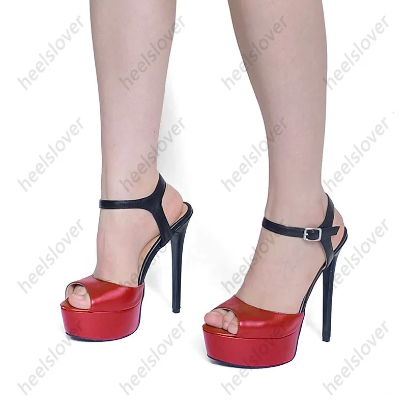 Ahhlsion Rankų darbo moteriškos basutės Sexy Stiletto kulniukas Peep Toe Puošnūs violetiniai raudoni mėlyni vakarėlio batai Ponios JAV dydis 5-20