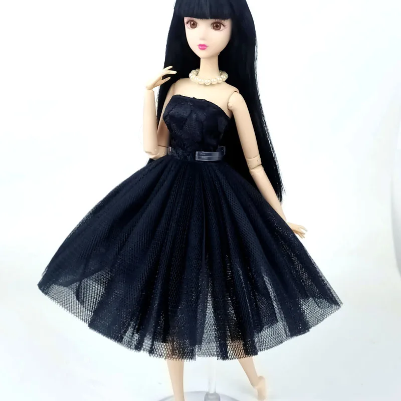Black Petticoat Crinoline for Barbie Doll Wedding Dress Apatinis sijonas Drabužiai Apranga 1/6 BJD lėlių namelio aksesuarai Baby DIY žaislai