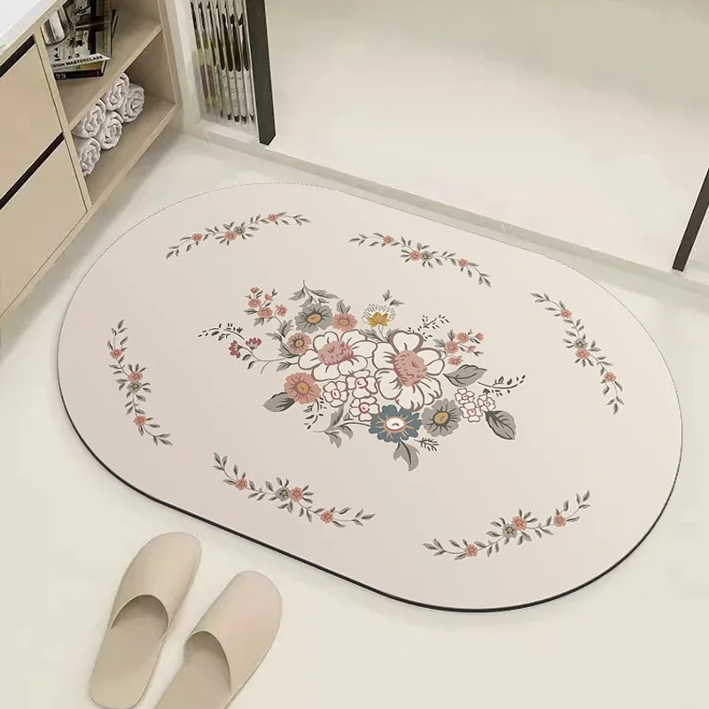 Sugeriantis vonios kilimėlis Kilimėlis Greitai džiūstantis diatominis purvas Dušo kambario kilimėliai Neslidūs grindų kilimėliai vonios kambariui Virtuvė Dušo kriauklė Namų dekoras