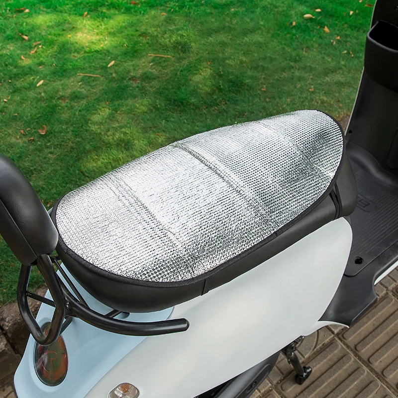 Kvėpuojanti motociklo pagalvėlė Universali apsauga nuo saulės Sėdynės dangtis Vandeniui atsparus dulkėms paspirtuko šilumos izoliacijos pagalvėlės dangtelis