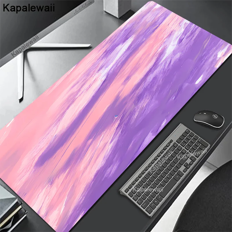 Sky Clouds Large Mouse Pad Gamer 100x50cm Computer Mousepad Company Gaming Mausepad Pink Keyboard Mause Mat Office Desk Mats XXL