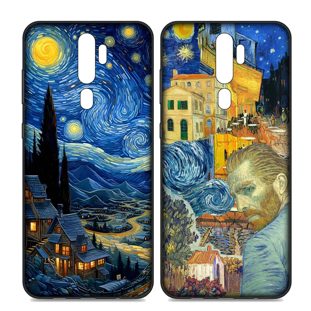 Starry Night Van Gogh tapybos viršelio telefono dėklas, skirtas Xiaomi Poco X3 NFC X4 M2 M3 M4 Pro M5 F3 X2 C40 GT Funda minkštam korpusui
