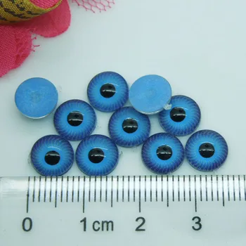 8mm plastikinės lėlės akys rainelės mėlynos akys meškos lėlės gyvūnų lėlės gamyba 100vnt / partija AL024