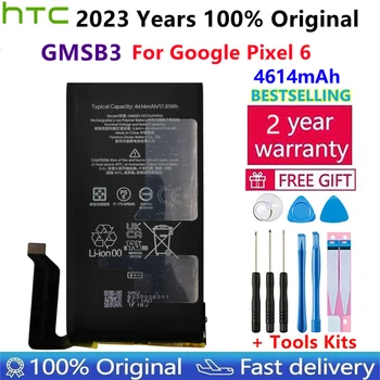 100% originalus naujas aukštos kokybės GMSB3 4614mAh telefono pakaitinis akumuliatorius HTC Google Pixel 6 Pixel6 baterijos Bateria +Tools