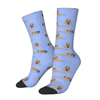 Maudynės Plaukimas Capybara Unisex Žieminės kojinės Bėgimas Laimingos kojinės Gatvės stilius Pašėlusi kojinė