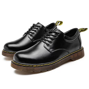 vyriški batai Prabangūs laisvalaikio natūralios odos aukštos kokybės laisvalaikio įrankių batai Patogūs rankų darbo madingi batai