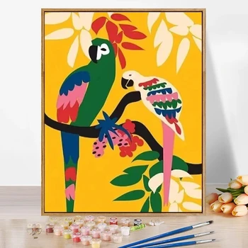 Africa Amazon Animal Digital Oil Painting Pasidaryk pats spalva užpildytas rankų darbo akrilinių dažų dažymas