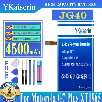 YKaiserin Nauja aukštos kokybės JG40 4500mAh baterija Motorola Moto G7 Plus G7Plus Global XT1965-3 XT1965-2 XT1965 XT1965 baterija