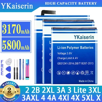 YKaiserin baterija HTC Google Pixel 2 2B 2XL 3A 3 Lite 3XL 3AXL 4 4A 4Xl 4X 5 XL X/For Nexus S1 M1 G013B G013A Batterij