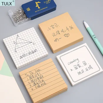 TULX 80 lapų atmintinės bloknotai raštinės reikmenys stacionarus popierius mielos kanceliarinės prekės mieli mokykliniai reikmenys korėjietiškų kanceliarinių prekių lipnūs lapeliai