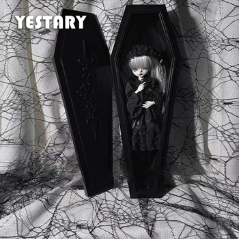 YESTARY BJD Dolls Dust Box DIY Material Pack For 1/12 1/6 1/4 1/3 1/4 Blythe Doll Accessories Gothic Caskart Storage Box Toys
