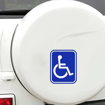 2PCS Neįgaliųjų ženklas Neįgaliųjų mobilumas Parkavimo automobilio lipdukas PVC lipdukas auto
