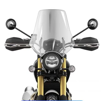 45cm Priekinis stiklas Triumph Street Twin Bonneville Scrambler 1200 XE XC motociklų priekinio stiklo vėjo deflektorius