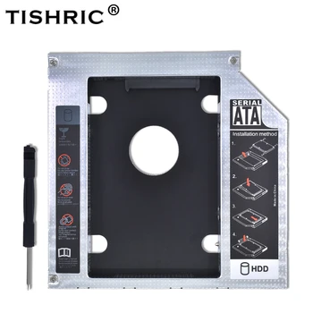 TISHRIC aliuminio 9.5mm 12.7mm HDD Caddy 2.5