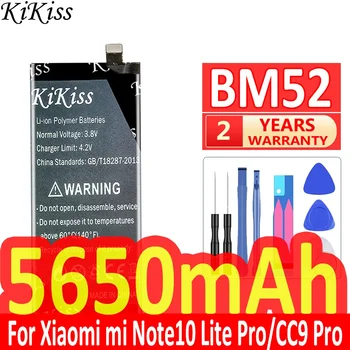 skirta Xiao Mi BM52 baterijai, skirta Xiaomi Mi Note 10 Note10 Lite 10Lite / Mi Note 10 Note10 Pro 10Pro / CC9pro CC9 Pro Telefonas 5650mAh