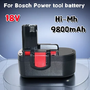 skirta Bosch 18V 9800mAh BAT025 įkraunama baterija Ni-MH elektriniai įrankiai Bateria gręžtuvui GSB 18 VE-2 PSR 18VE BAT026
