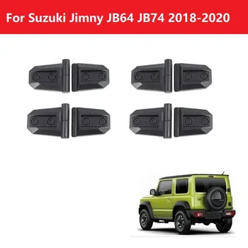 2PCS ABS automobilio variklio gaubto durų vyrių apdailos dangtelio apdaila Suzuki Jimny JB64 JB74 2018-2022 eksterjero stiliaus priedai