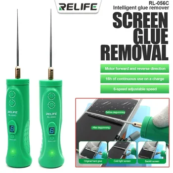RELIFE RL-056C 6 greičių reguliuojamas greitis Išmanusis ekrano klijų valiklis pjovimo poliravimo mobiliojo telefono remonto švarus įrankis