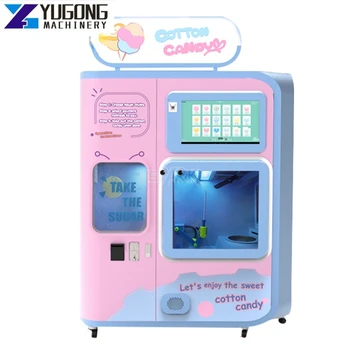 YG Prekybos automatas Medvilnės saldainių automatas Mall Marshmallow Prekybos automatas Medvilnės saldainių automatas Krepšelio medvilnės saldainių aparatas