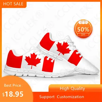Kanados vėliava Sportiniai bateliai Vyrai Moterys Paaugliai Vaikai Vaikai Sportbačiai Kanada Casual Custom Aukštos kokybės mados poros batai