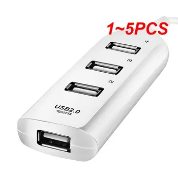 1~5PCS MINI 4 USB 2.0 prievadų šakotuvas didelės spartos mini lizdo modelio prailginimo skirstytuvo adapteris nešiojamojo kompiuterio kompiuterio įkrovikliui
