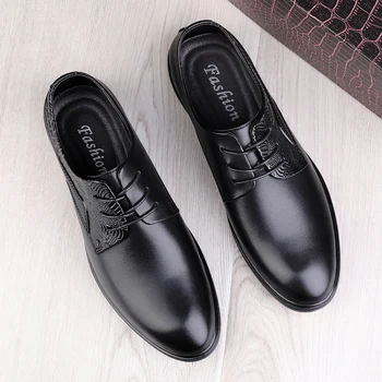 Retro vyriškų batų verslo prekės ženklas Odiniai batai Madingi laisvalaikio batai vyrams Juoda ruda kvėpuojantys loaferiai Comfort Vyriški batai 2023