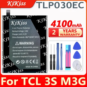 4100mAh didelės talpos mobiliojo telefono baterija, skirta TCL 3S M3G TLP030EC su sekimo numeriu