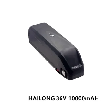 Elektrinė dviračio baterija Hailong 18650 elementų paketas 36V 10000mAH didelės galios 