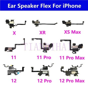 1Vnt viršutinis priekinis ausinių lankstus laidas, skirtas iPhone 11 12 Pro Max X XS XR jutiklio artumas mažų ausinių garsiakalbių garsiakalbių ausinių dalys