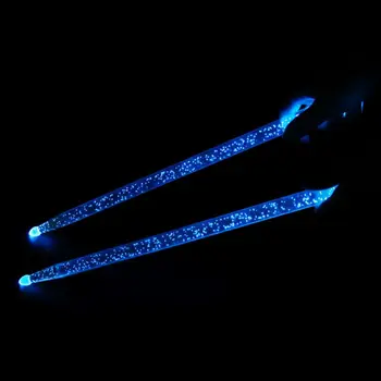 2024 Nauja akrilo būgnų lazdelė Noctilucent Glowing Dark Stage Performance Šviečiančios būgnų lazdelės LED Light Up Bubble Drumsticks