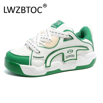 LWZBTOC madingi duonos batai Vyriški moteriški Unisex platformos batai Madingi riedlenčių batai