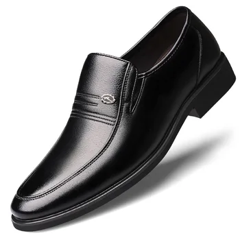 Vyriški įsispiriami oficialūs batai, atsparūs dilimui neslidūs išmanieji laisvalaikio batai verslui
