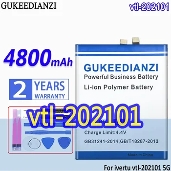 Didelės talpos GUKEEDIANZI Baterija vtl202101 4800mAh Ivertu vtl-202101 5G