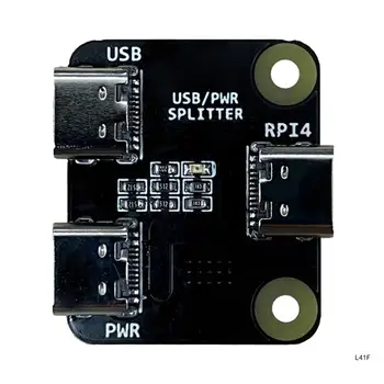USB/galios skirstytuvas Lengva naudoti ir nešiotis RPI kūrimo plokštei BliKVM ir PiKVM 