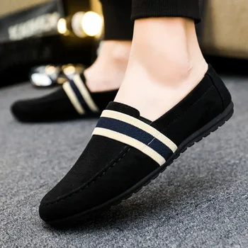 Vyriški sportiniai batai Loafers Slip on Man Avalynė Adulto Driving Moccasin Soft Comfortable Casual Shoes For Men Sneakers Flats