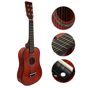 23 colių gitaros muzikos instrumentas klasikinės muzikos suaugusiųjų žaislai Praktikuojantys pradedančiųjų medžio vaikų gitaros