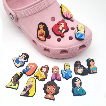 15PCS Disney Aoger Batų dekoravimo žavesys PVC batų sagčių aksesuarai Croc Charms jibz For With Pins Varlės Merginos Dovanos