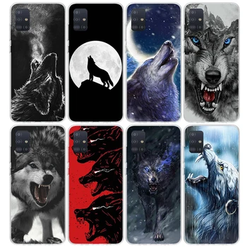 Angry Animal Wolf Fierce Phone Case for Samsung Galaxy A51 A50S A41 A40 A31 A30S A21S A20S A10S A20E A71 A70 A6 A7 A8 A9 Print S