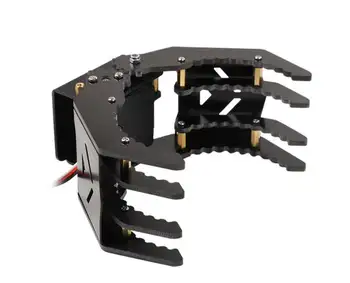 Black Metal mechaninis griebtuvas robotui DIY