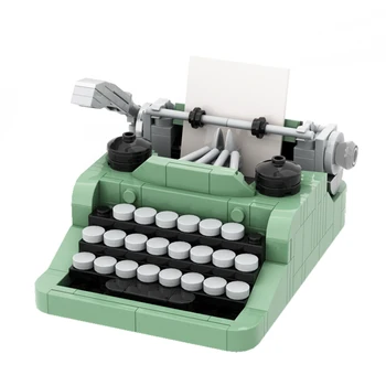 MOC Kūrybiškumas Klasikinis Rašomosios mašinėlės Modelis Statybiniai blokai Idėjos Mašina Retro Mikro kaladėlės Žaislai Vaikams Gimtadienio dovana