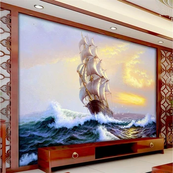 beibehang bangos Dideli sieniniai popieriai namų dekoro televizorius Freskos fono freskos tapetai sienoms Freskos sienlaikraštis svetainei 3D grindys