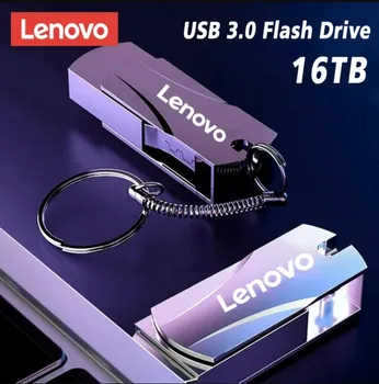 Lenovo Metal 16TB USB atmintinė USB 3.0 didelės spartos reali talpa 8TB 2TB 4TB vandeniui atsparus rašiklio įrenginys 512GB OTG Pendrive raktas USB