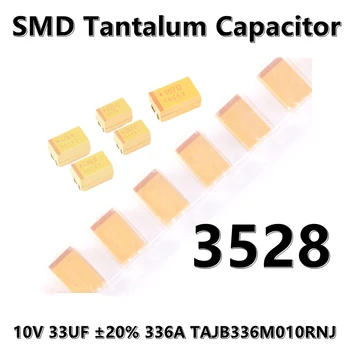 (5vnt) 3528 (B tipas) 10V 33UF ±20% 336A TAJB336M010RNJ 1210 SMD tantalo kondensatorius