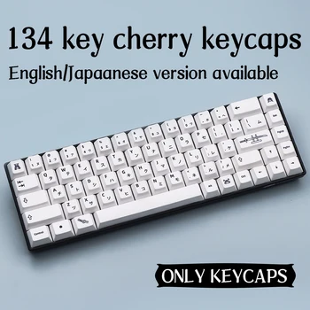 134 Keys GMK Honor Clone Keycap Set Japanese Letter Keycaps Cherry Profile PBT Sublimacija 61/64/68/87/96/980/104/108 Maketas