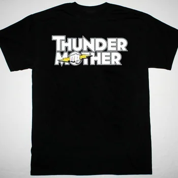 Thundermother band logotipas Marškinėliai juodi Trumpomis rankovėmis Visi dydžiai nuo S iki 5Xl 1F1148