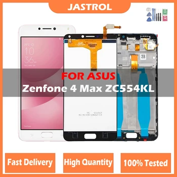 5.5'' LCD Asus Zenfone 4 Max ZC554KL LCD ekranas Jutiklinio ekrano skaitmeninimo įrenginio atsarginės dalys ZenFone 4 Max ZC554KL X001D