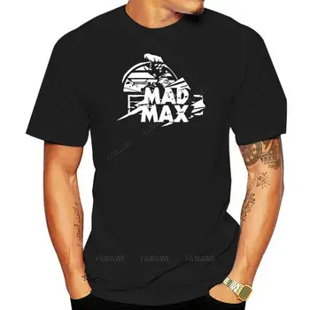 Vyriški marškinėliai juodi Fashion Hot išpardavimas RETRO MAD MAXBIKERS COP FILM MARŠKINĖLIAI S M L XL XXL XXXL MAD MAX HAND Tee marškinėliai vyriški viršutiniai marškinėliai