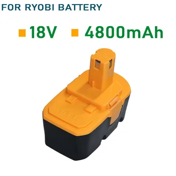 skirta 4800mAh 18V pakaitinei baterijai, suderinamai su Ryobi P100 P101 ABP1801 ABP1803 BPP1820 belaidžiais elektriniais įrankiais